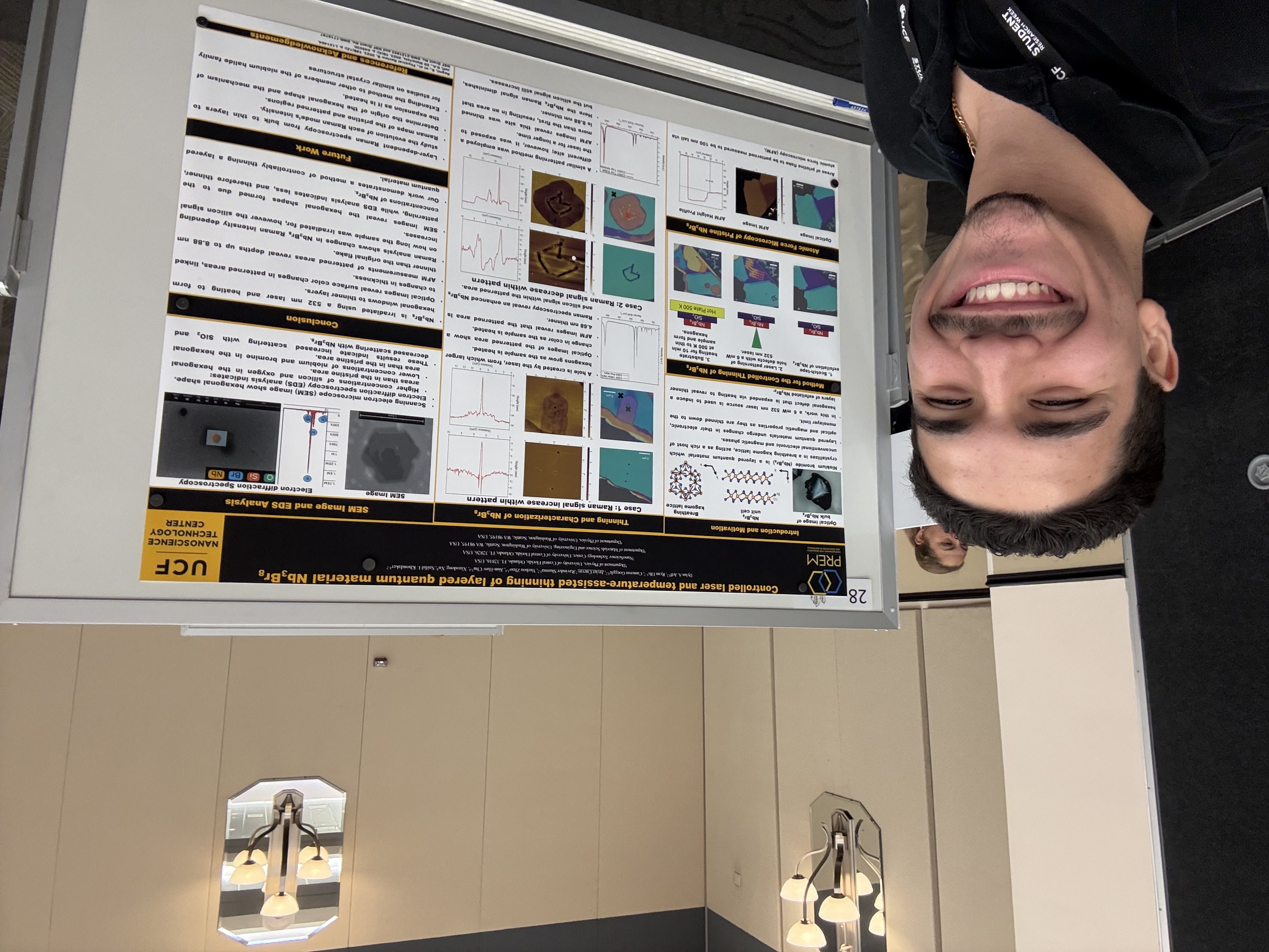 Poster board on thinning nanomaterials and bulk transfer of CVD-grown molybdenum disulfide