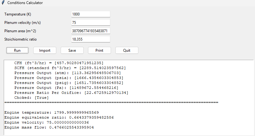 Measurement software GUI for the combustion chamber project